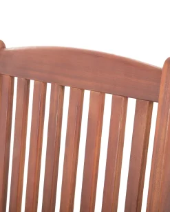 Ulkokalusteet<Beliani Puutarhatuoli Punaisella Pehmusteella Toscana