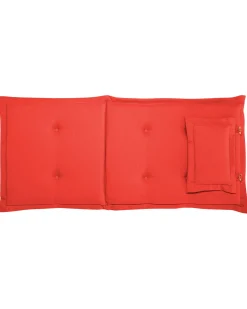 Ulkokalusteet<Beliani Puutarhatuoli Punaisella Pehmusteella Toscana