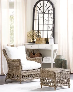 Tuolit<Beliani Puutarhatuoli Rahilla Rottinki Luonnonvari Ribolla