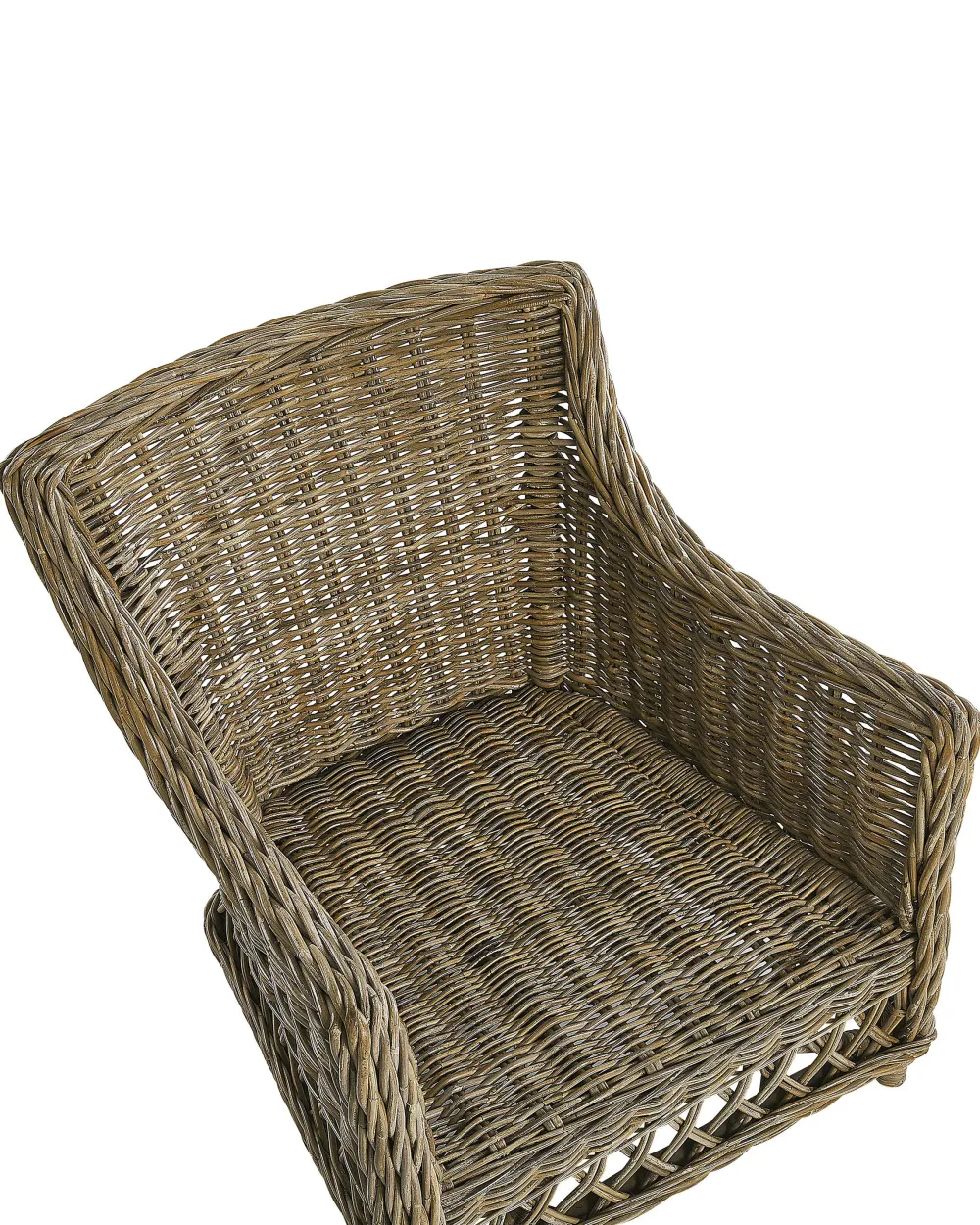 Ulkokalusteet<Beliani Puutarhatuoli Rahilla Rottinki Luonnonvari 2 Kpl Ribolla