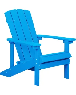 Ulkokalusteet<Beliani Puutarhatuoli Rahilla Sininen Adirondack