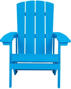 Ulkokalusteet<Beliani Puutarhatuoli Rahilla Sininen Adirondack