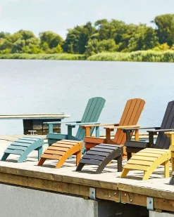 Best Sale Beliani Puutarhatuoli Rahilla Turkoosi Adirondack