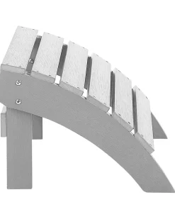 Ulkokalusteet<Beliani Puutarhatuoli Rahilla Vaaleanharmaa Adirondack