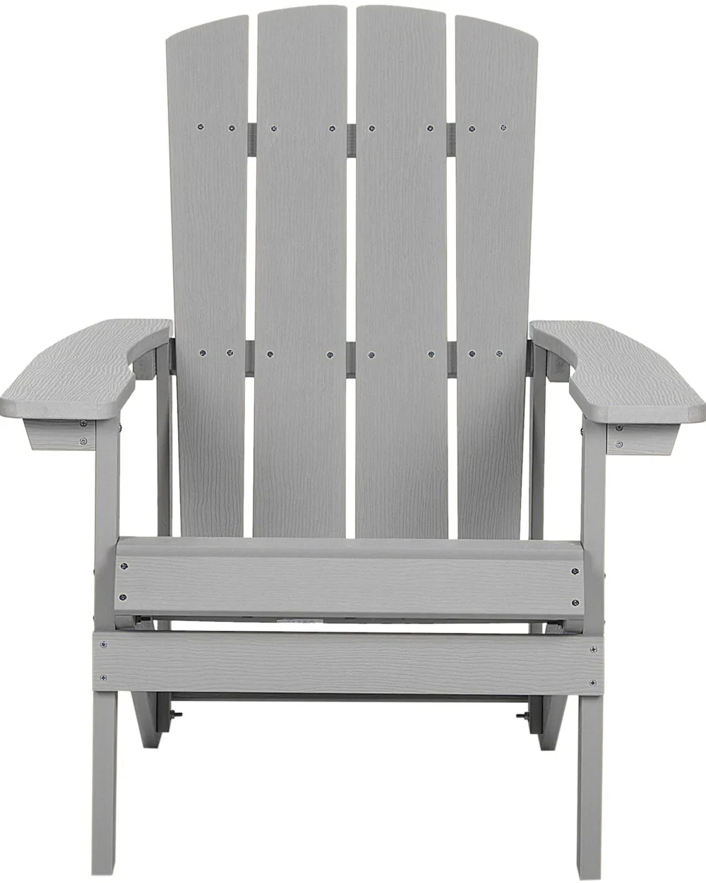 Ulkokalusteet<Beliani Puutarhatuoli Rahilla Vaaleanharmaa Adirondack
