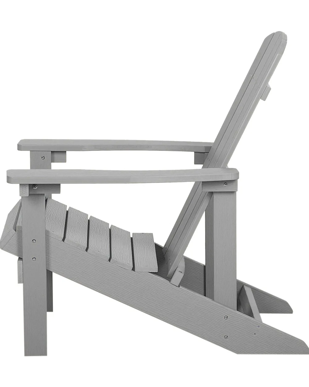 Ulkokalusteet<Beliani Puutarhatuoli Rahilla Vaaleanharmaa Adirondack