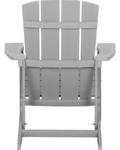 Ulkokalusteet<Beliani Puutarhatuoli Rahilla Vaaleanharmaa Adirondack