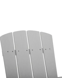 Ulkokalusteet<Beliani Puutarhatuoli Rahilla Vaaleanharmaa Adirondack