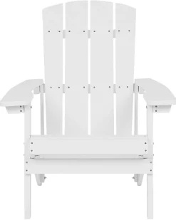 Clearance Beliani Puutarhatuoli Rahilla Valkoinen Adirondack