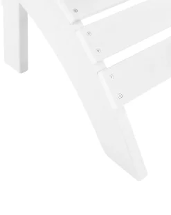 Clearance Beliani Puutarhatuoli Rahilla Valkoinen Adirondack