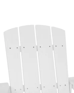 Clearance Beliani Puutarhatuoli Rahilla Valkoinen Adirondack