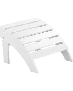 Clearance Beliani Puutarhatuoli Rahilla Valkoinen Adirondack