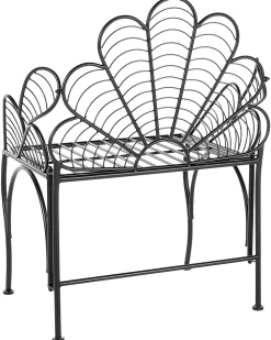 Sale Beliani Puutarhatuoli Rauta Musta Liguria