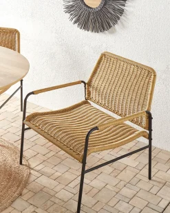 Hot Beliani Puutarhatuoli Rottinki Luonnonvari 2 Kpl Prasimo