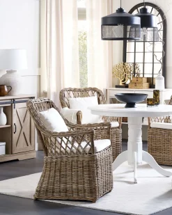 Shop Beliani Puutarhatuoli Rottinki Luonnonvari Maros