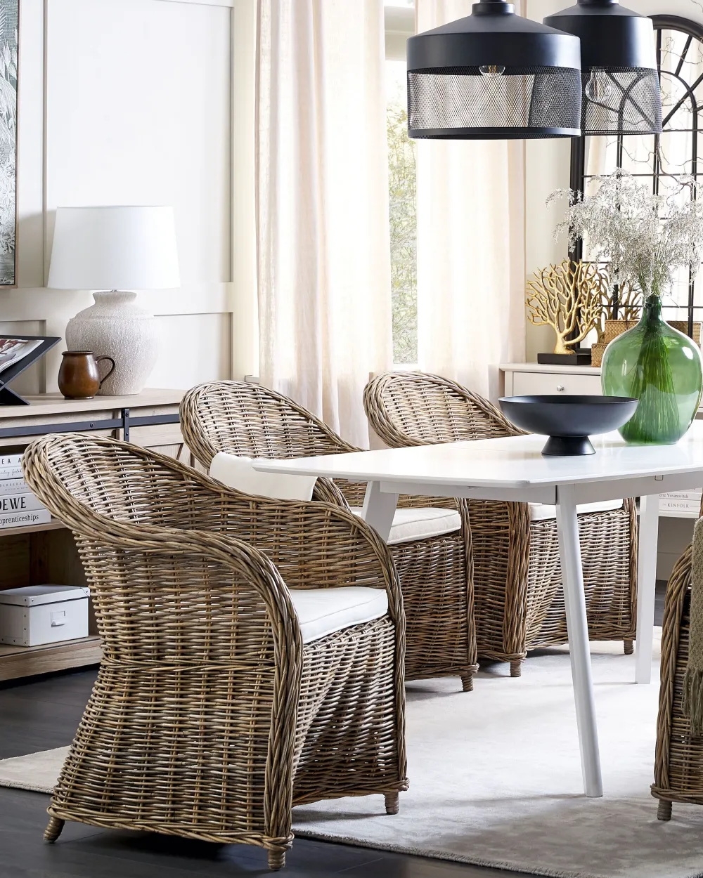 Best Sale Beliani Puutarhatuoli Rottinki Luonnonvari 2 Kpl Susua