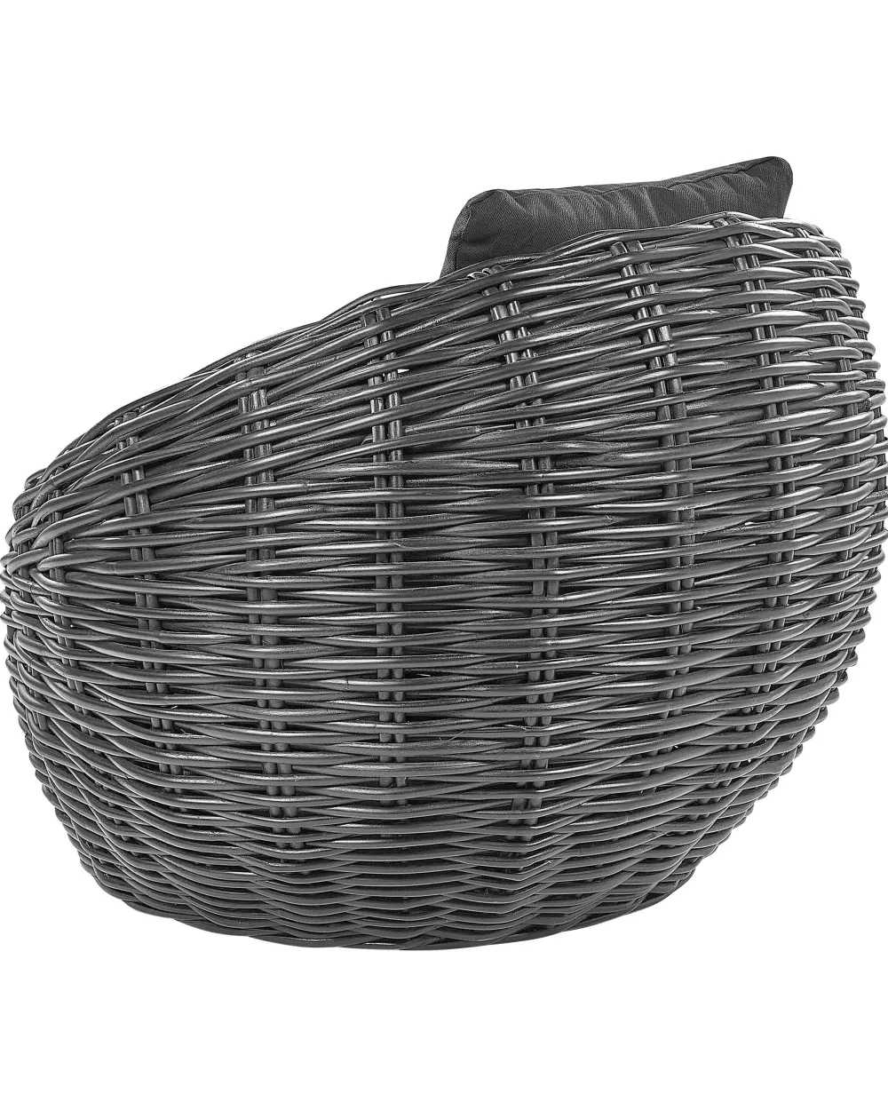 Tuolit<Beliani Puutarhatuoli Rottinki Musta Lerici