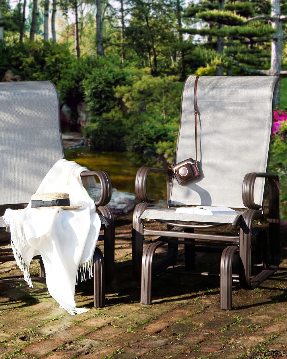 Ulkokalusteet<Beliani Puutarhatuoli Ruskea Borgio