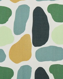 Ulkokalusteet<Beliani Puutarhatuoli Tumma Akasiapuu Vaihtokangas 2 Kpl Luonnonvalkoinen/Geometrininen Kuvio 2 Kpl Cine