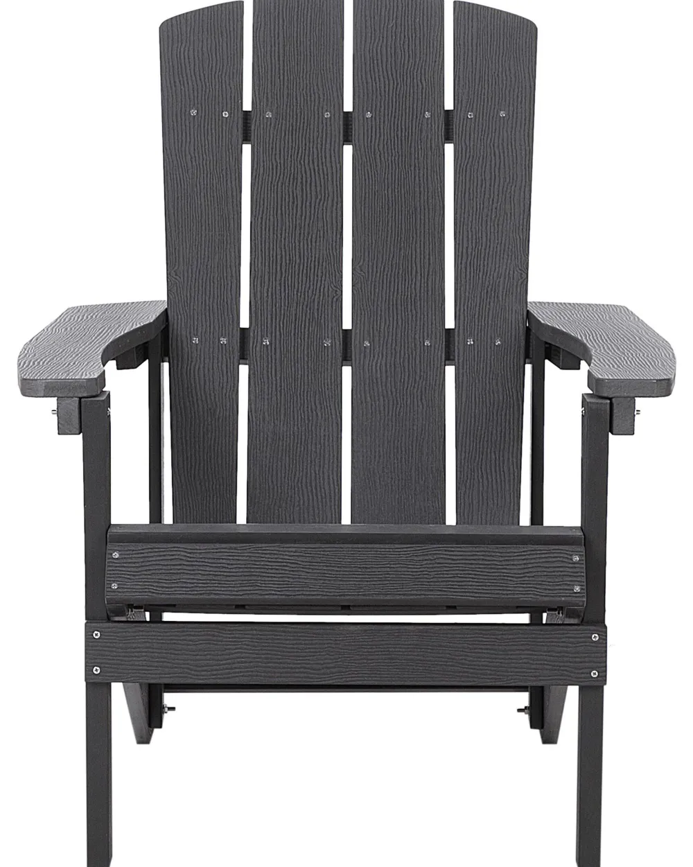 Cheap Beliani Puutarhatuoli Tummanharmaa Adirondack