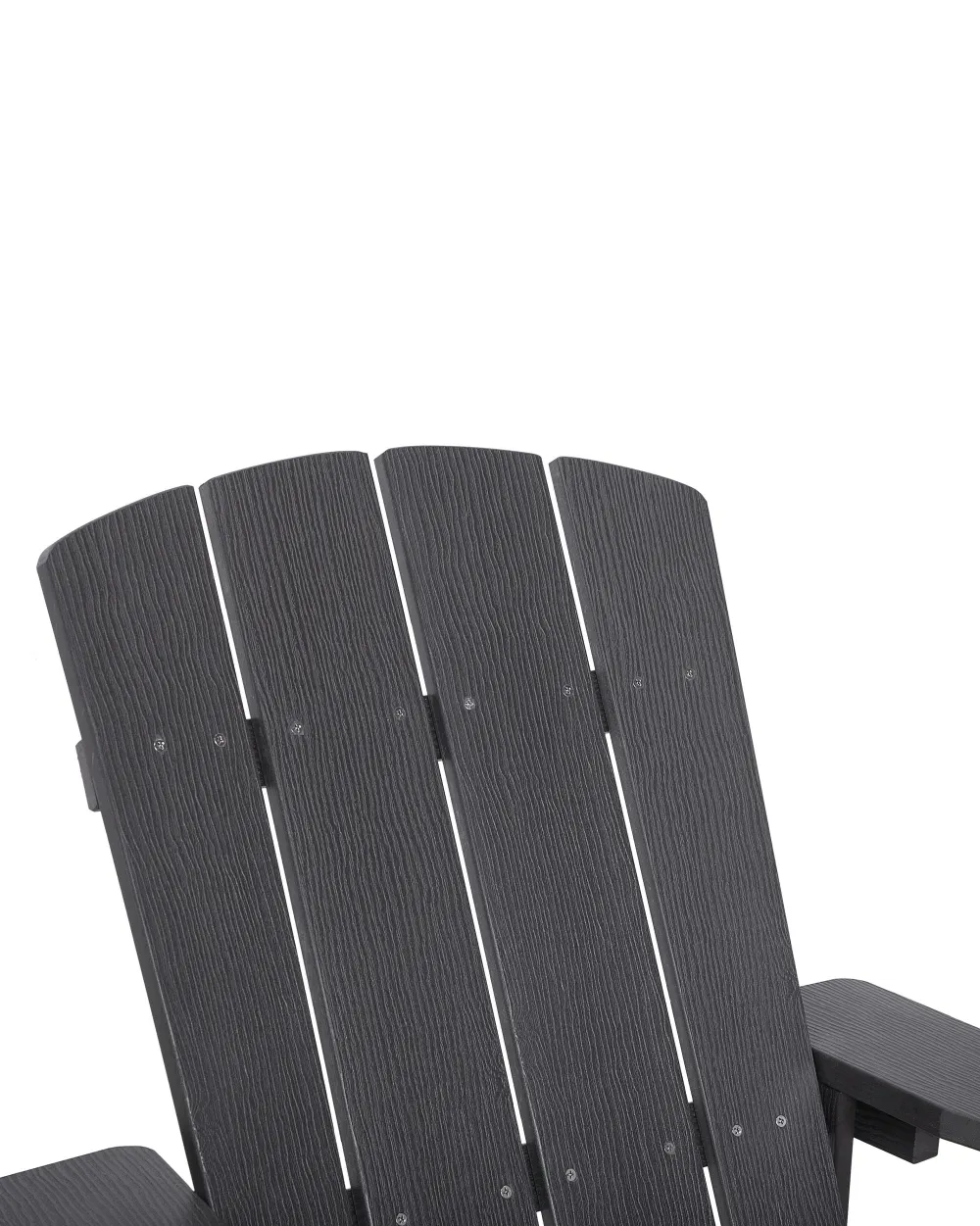 Cheap Beliani Puutarhatuoli Tummanharmaa Adirondack