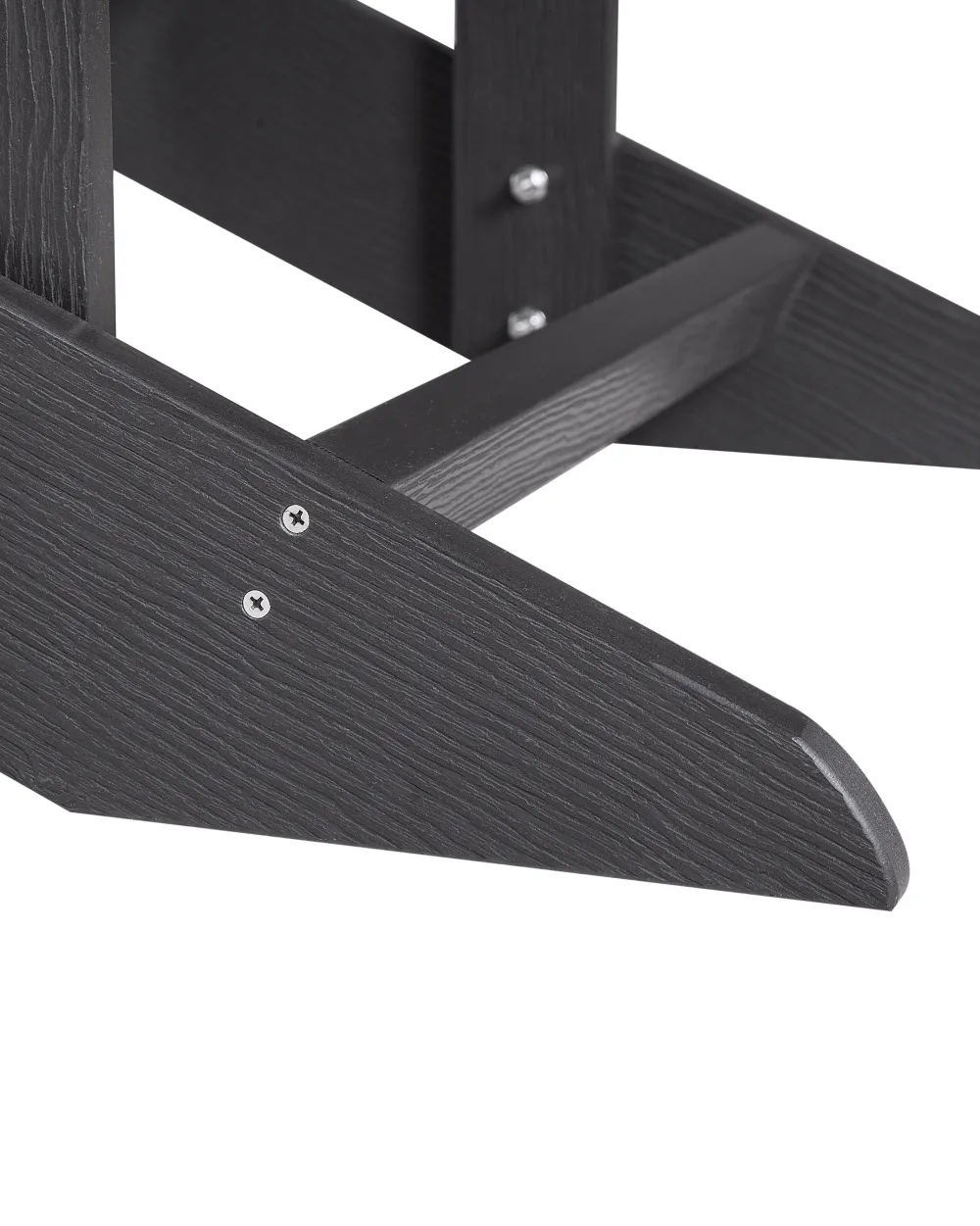 Cheap Beliani Puutarhatuoli Tummanharmaa Adirondack