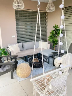 Cheap Beliani Puutarhatuoli Tummanharmaa Adirondack