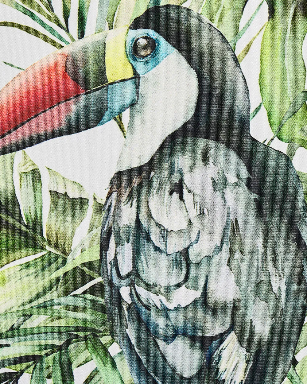 Ulkokalusteet<Beliani Puutarhatuoli Vaalea Akasiapuu Vaihtokangas 2 Kpl Luonnonvalkoinen/Tukaanikuvio 2 Kpl Cine