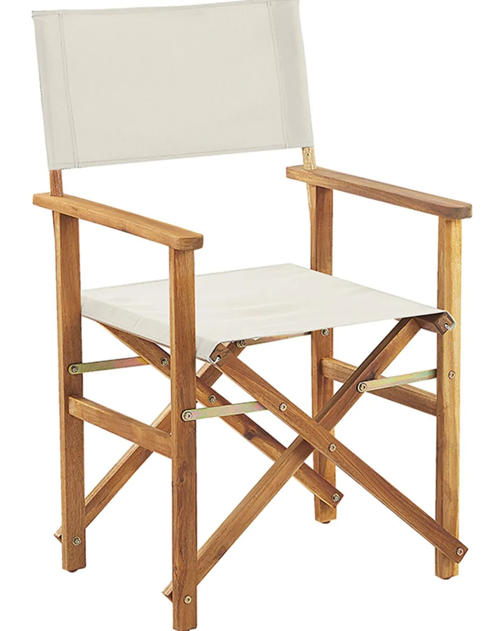 Ulkokalusteet<Beliani Puutarhatuoli Vaalea Akasiapuu Vaihtokangas 2 Kpl Luonnonvalkoinen/Tukaanikuvio 2 Kpl Cine