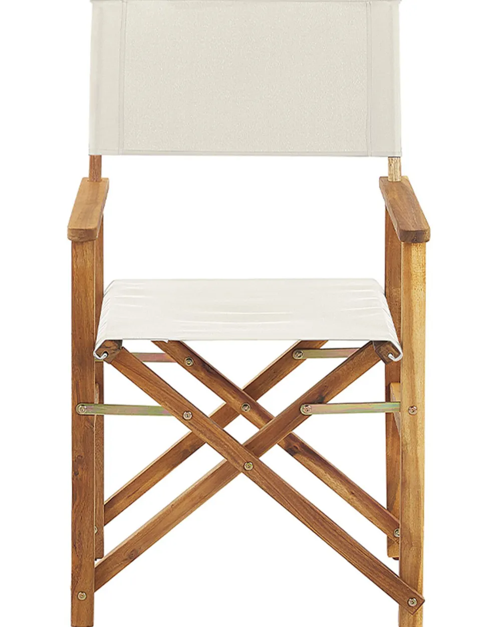 Ulkokalusteet<Beliani Puutarhatuoli Vaalea Akasiapuu Vaihtokangas 2 Kpl Luonnonvalkoinen/Tukaanikuvio 2 Kpl Cine