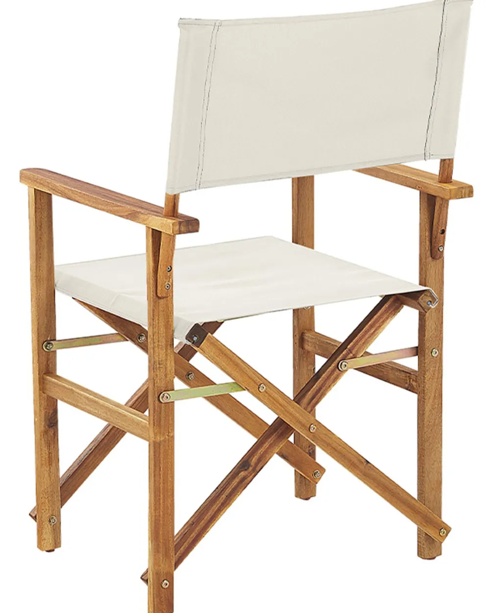 Ulkokalusteet<Beliani Puutarhatuoli Vaalea Akasiapuu Vaihtokangas 2 Kpl Luonnonvalkoinen/Tukaanikuvio 2 Kpl Cine