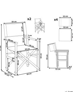 Ulkokalusteet<Beliani Puutarhatuoli Vaalea Akasiapuu Vaihtokangas 2 Kpl Luonnonvalkoinen/Flamingokuvio 2 Kpl Cine