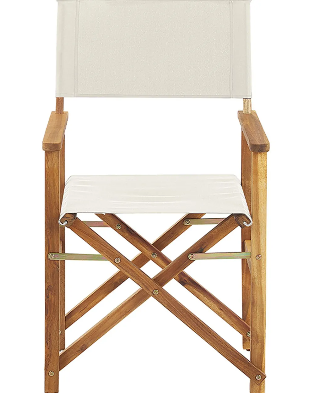 Ulkokalusteet<Beliani Puutarhatuoli Vaalea Akasiapuu Vaihtokangas 2 Kpl Luonnonvalkoinen/Flamingokuvio 2 Kpl Cine