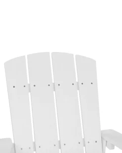 Ulkokalusteet<Beliani Puutarhatuoli Valkoinen Adirondack