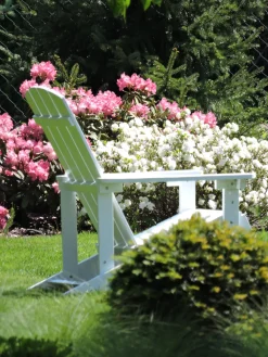 Ulkokalusteet<Beliani Puutarhatuoli Valkoinen Adirondack