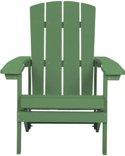 Ulkokalusteet<Beliani Puutarhatuoli Vihrea Adirondack