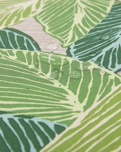 Ulkokalusteet<Beliani Puutarhatuoli Vihrealla Pehmusteella Sassari