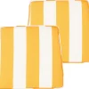 Tekstiilit<Beliani Puutarhatuolin Pehmuste Keltainen/Valkoinen 37 X 34 Cm 2 Kpl Terni