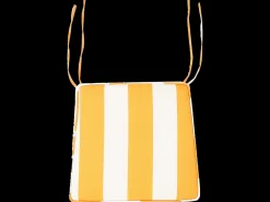 Tekstiilit<Beliani Puutarhatuolin Pehmuste Keltainen/Valkoinen 37 X 34 Cm 2 Kpl Terni