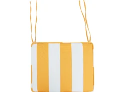 Tekstiilit<Beliani Puutarhatuolin Pehmuste Keltainen/Valkoinen 6 Kpl Tolve