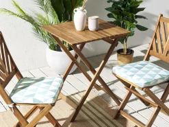 Best Sale Beliani Puutarhatuolin Pehmuste Vaaleansininen 37 X 34 Cm 2 Kpl Terni