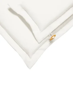 Ulkokalusteet<Beliani Puutarhatuolit 2Kpl Luonnonvalkoisilla Pehmusteilla Java