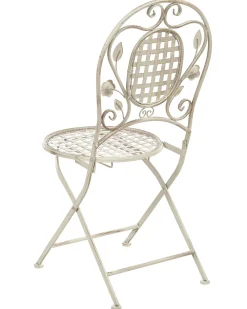 Discount Beliani Puutarhatuolit 2Kpl Metallinen Luonnonvalkoinen Bivio