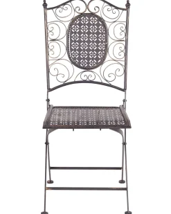 Sale Beliani Puutarhatuolit 2Kpl Metallinen Musta Bormio