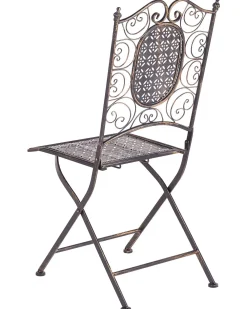 Sale Beliani Puutarhatuolit 2Kpl Metallinen Musta Bormio