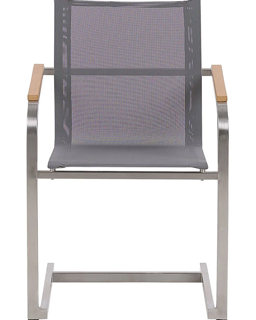 Ulkokalusteet<Beliani Puutarhatuolit 2Kpl Setti Harmaa Cosoleto