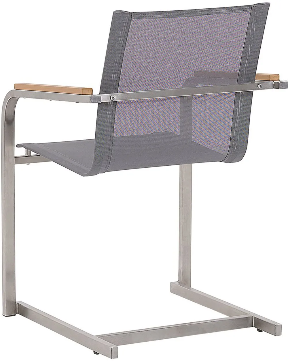 Ulkokalusteet<Beliani Puutarhatuolit 2Kpl Setti Harmaa Cosoleto