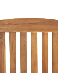 Ulkokalusteet<Beliani Puutarhatuolit 2Kpl Setti Ruskeanharmailla Pehmusteilla Java