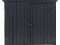 Store Beliani Puutarhavaja Teras Grafiitinharmaa 158 X 134 Cm Moena