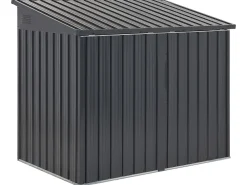 Store Beliani Puutarhavaja Teras Grafiitinharmaa 158 X 134 Cm Moena